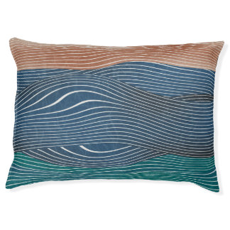 Natural landscape hills: seamless pattern. pet bed