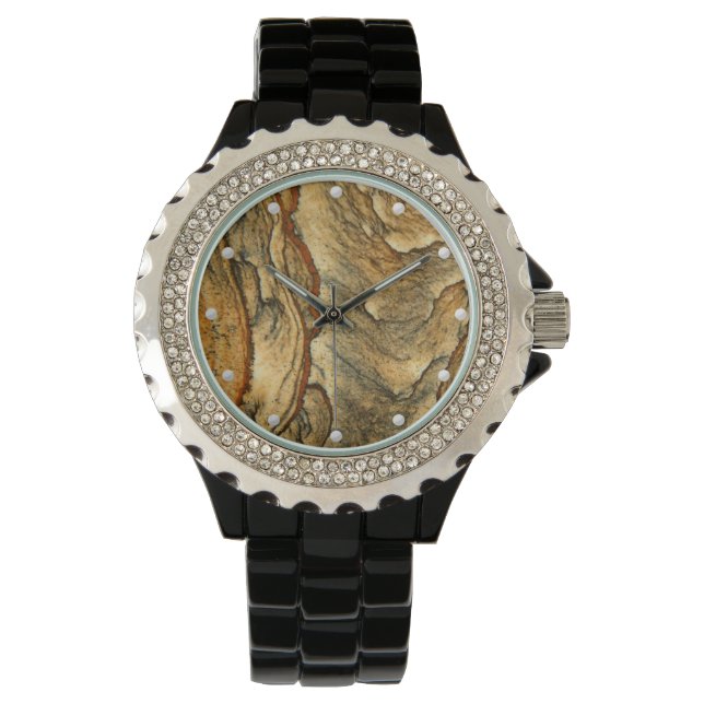 Natural landscape jasper gemstone picture watch (Front)