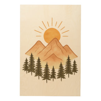 Natural Landscape Wood Wall Art