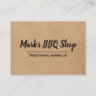 Natural   Layout   BBQ Business Card