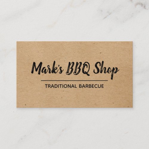 Natural  Layout  BBQ Business Card