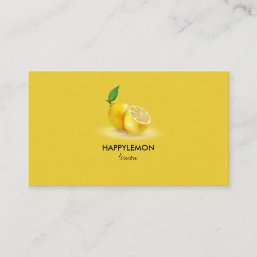 Natural Lemon citrus lime Business Card