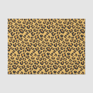 Natural Leopard Print Fake Animal Fur Pattern Tissue Paper