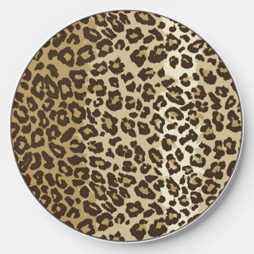 Natural Leopard Print Wireless Charger