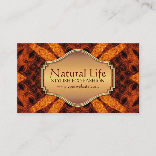 Natural Life Eco Fashion Design Business Card