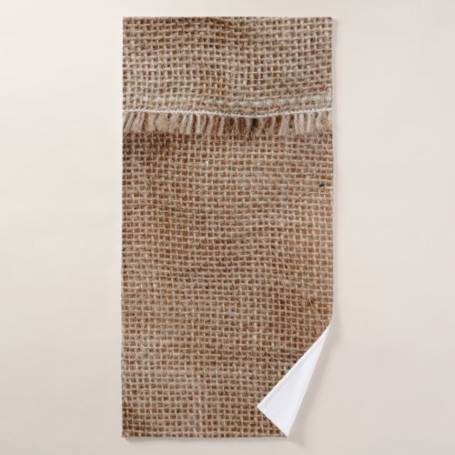 Natural line texture backgroundcoffee sack abstr bath towel