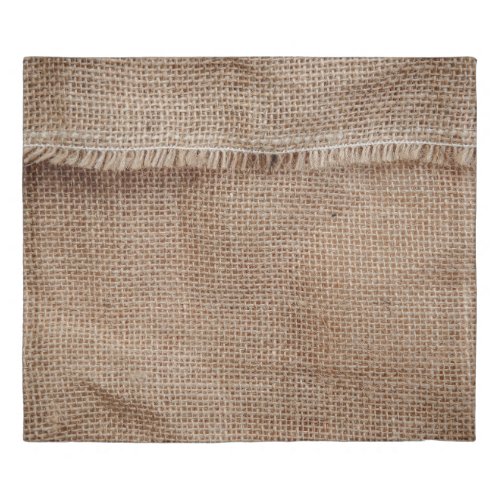 Natural line texture backgroundcoffee sack abstr duvet cover