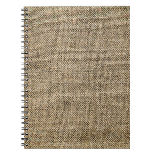 Natural linen backgroundbackground, bagging, beige notebook