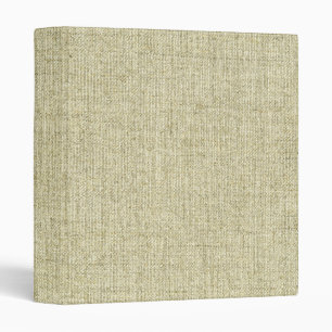 Natural Linen Canvas Texture 3 Ring Binder
