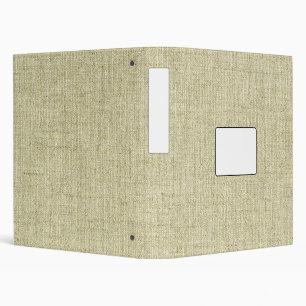 Natural Linen Canvas Texture 3 Ring Binder