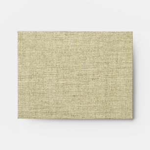 Natural Linen Canvas Texture Envelope