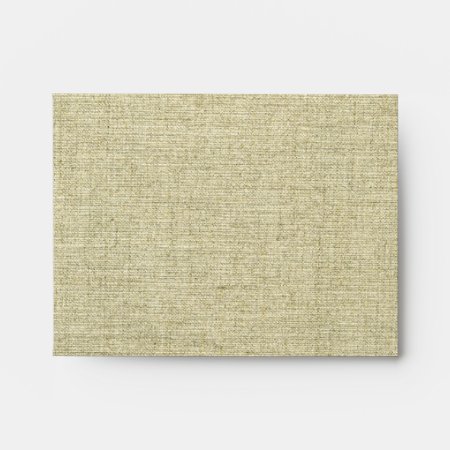 Natural Linen Canvas Texture Envelope