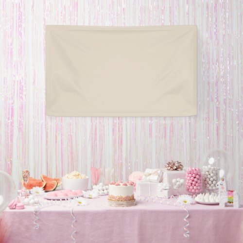 Natural Linen Solid Color Banner