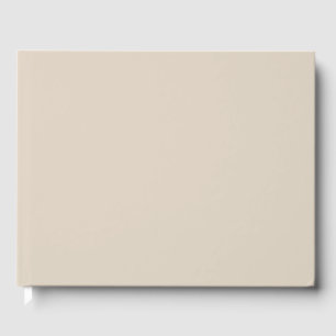 Natural Linen Solid Color Guest Book