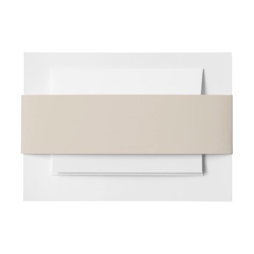 Natural Linen Solid Color Invitation Belly Band