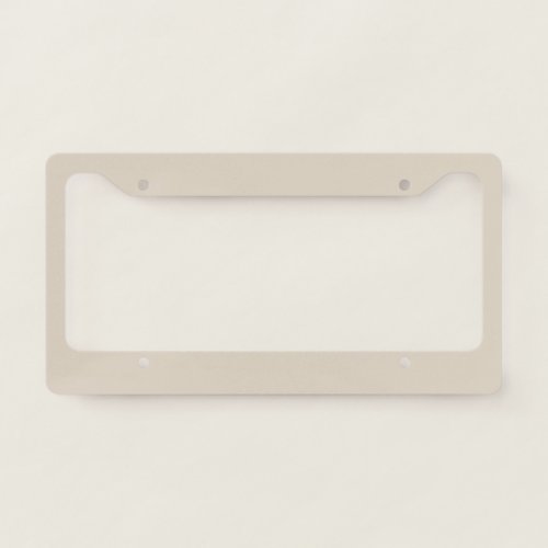 Natural Linen Solid Color License Plate Frame