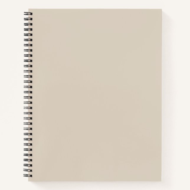 Natural Linen Solid Color Notebook (Front)