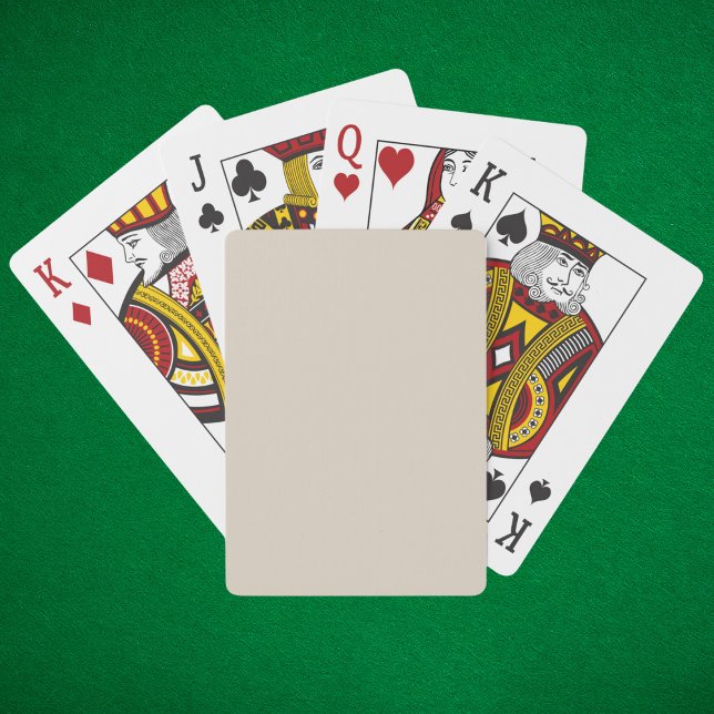 Natural Linen Solid Color Poker Cards (Creator Uploaded)