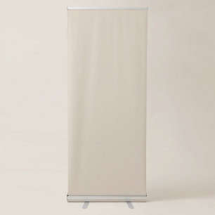 Natural Linen Solid Color Retractable Banner