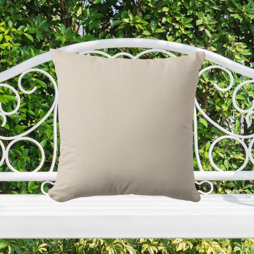 Natural Linen Solid Color Throw Pillow