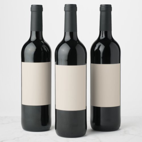 Natural Linen Solid Color Wine Label