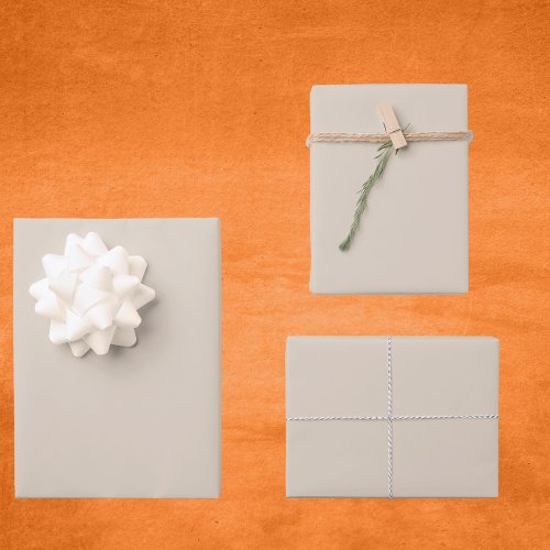 Natural Linen Solid Color Wrapping Paper Sheets
