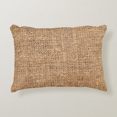 Natural linen texture as background accent pillow