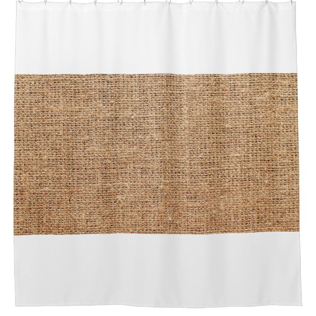 Natural linen texture as background shower curtain (Front)