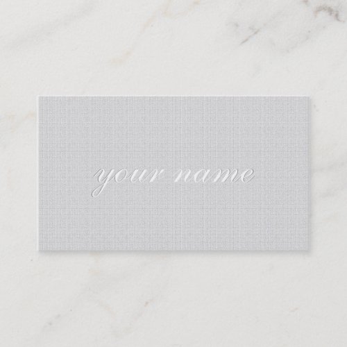 Natural Linen Texture Business Card