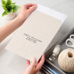 Natural Linen Texture Envelope Mailers