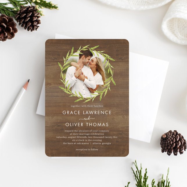 Natural Love Photo Wedding Invitation NLV (Creator Uploaded)