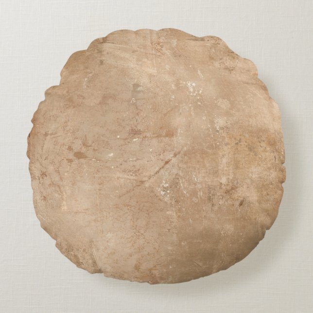Natural Luxury Marble effect Ancient oriental draw Round Pillow (Front)