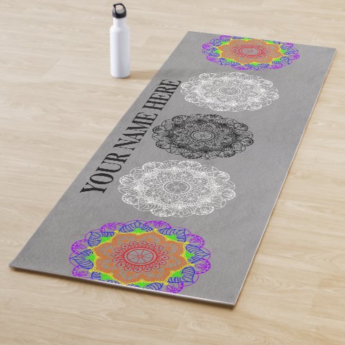 Natural Mandala Floral Yoga Mat