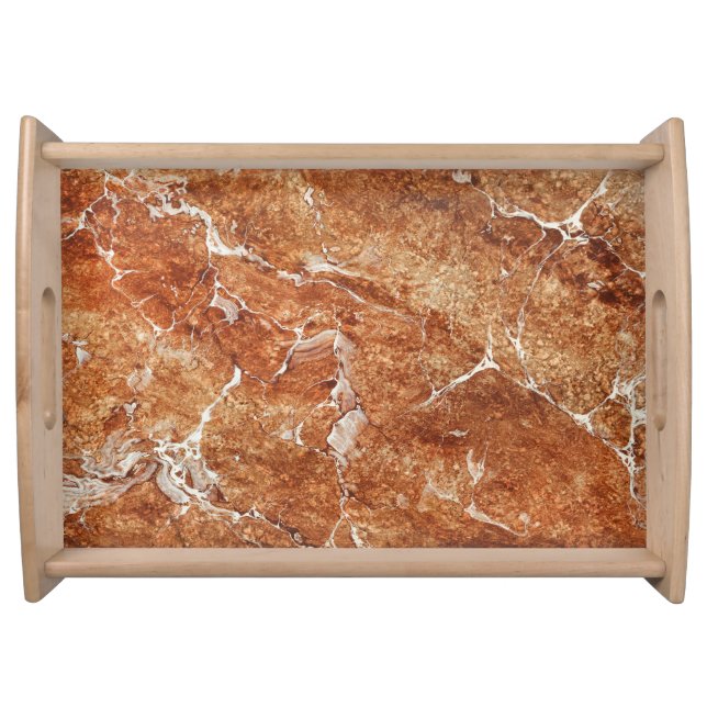 Natural Marble, Oriental Luxury Effect. Serving Tray (Front)
