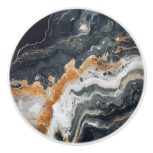 Natural Marble Pattern Ceramic Knob