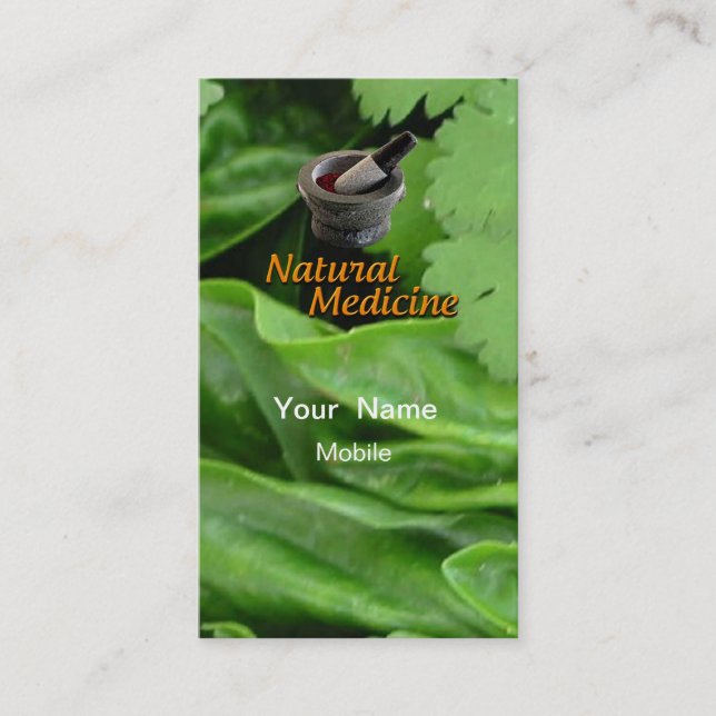 Natural Medicine Business Card (Front)