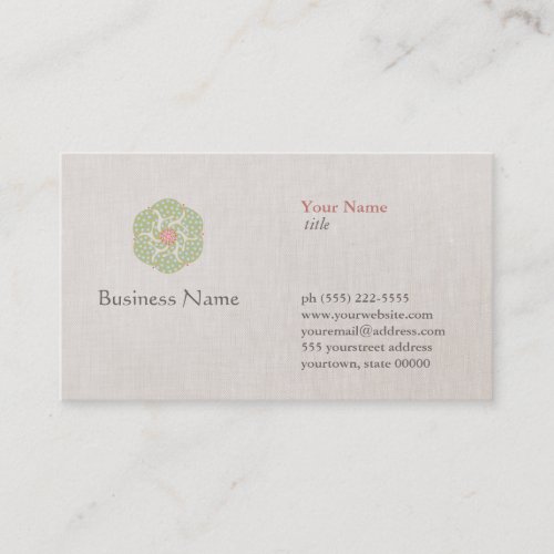 Natural Medicine Profession Business Card