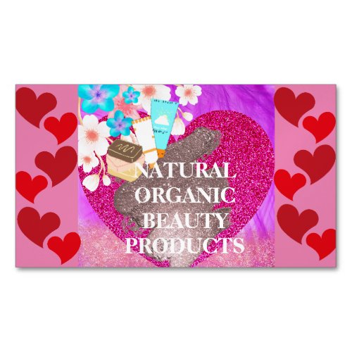 Natural Organic Beauty Glow Folded Business Card