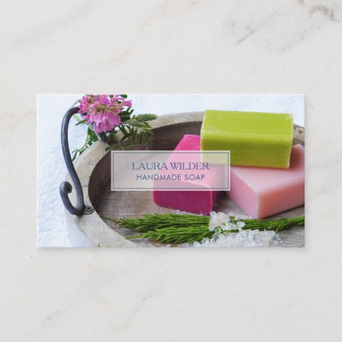 Natural Organic Handmade Soap Maker Business Card