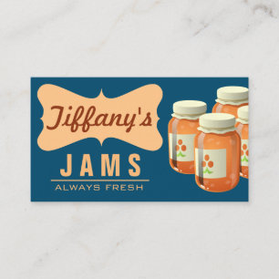 Natural Organic Orange Marmalade Handmade Jams Business Card