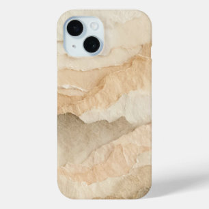 Natural Organic Textured Ripped Layers iPhone 15 Case
