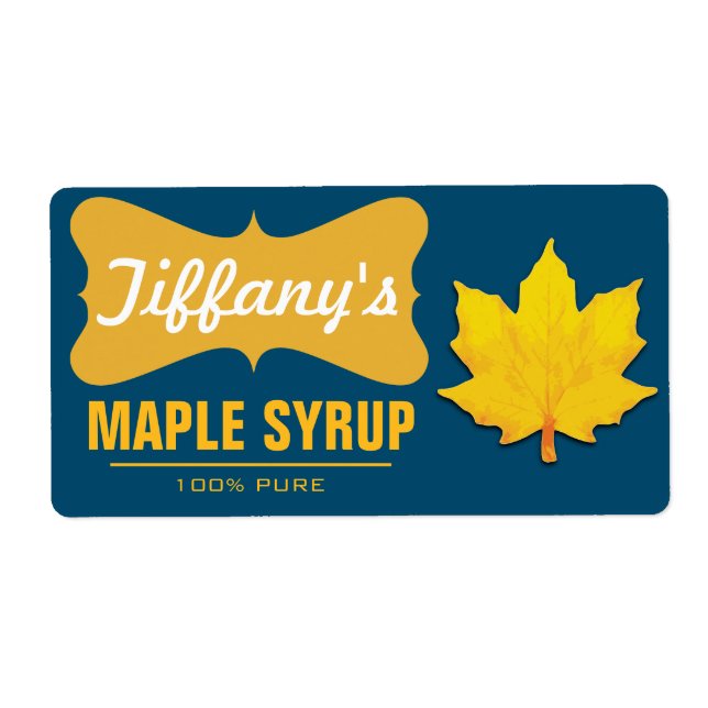 Natural | Pancake Syrup | Organic Maple Syrup Label (Front)