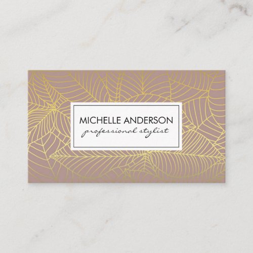 Natural Pattern Hair Stylist Appointment Card