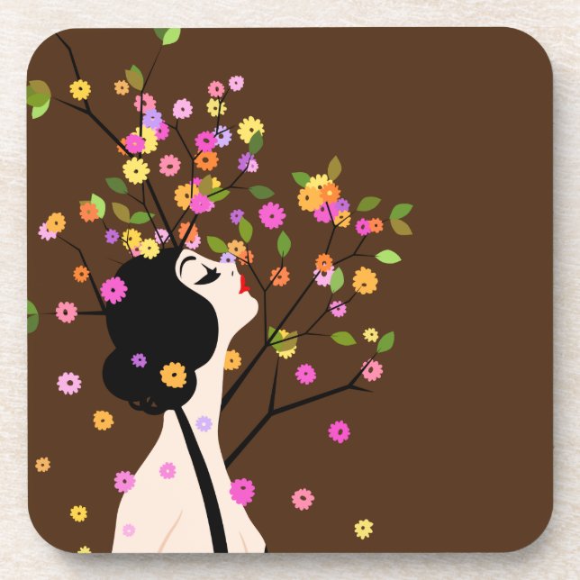 Natural Perfume Beverage Coaster (Front)