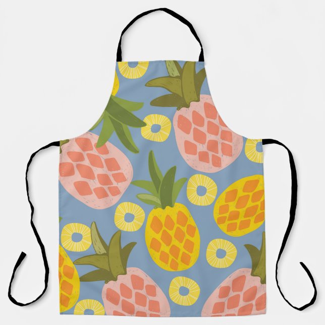 Natural Pineapple Abstract: Vintage Beauty. Apron (Front)