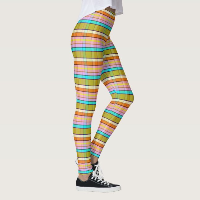 Natural Plaid F Leggings (Right)
