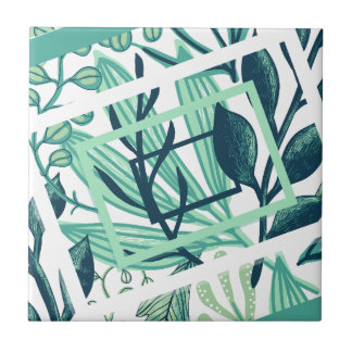 Natural plants design Tile