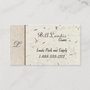 Natural Pressed Paper - Handmade Papers Business Card