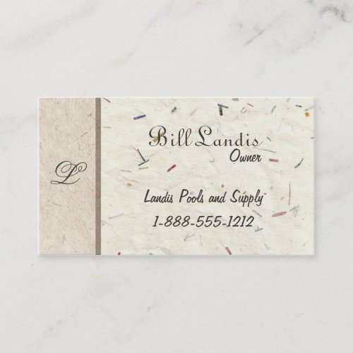 Natural Pressed Paper _ Handmade Papers Business Card