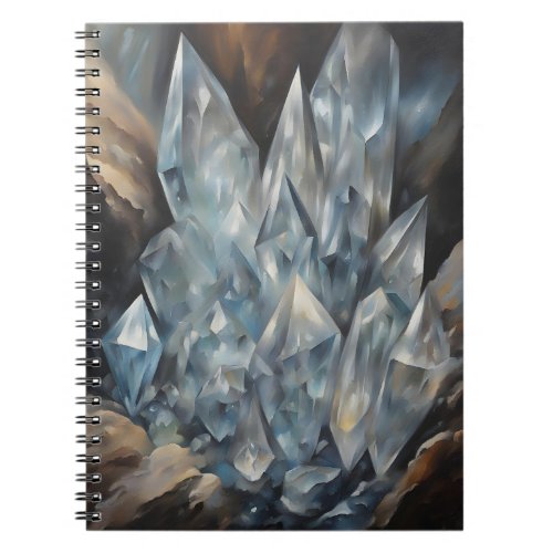 Natural Quartz Crystals Notebook